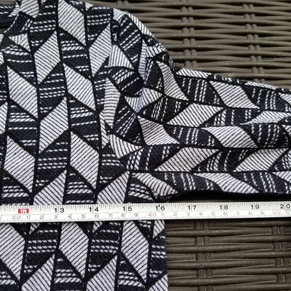 Zara Trafaluc Chevron Gray Black Mini Dress - Picture 8 of 8